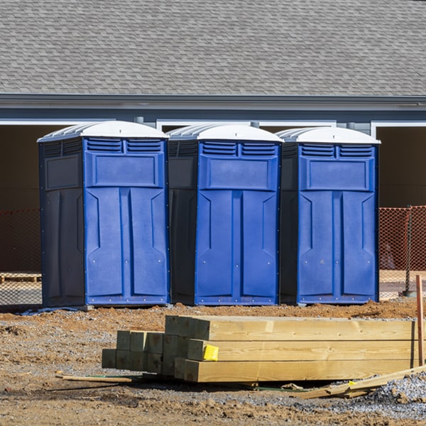 what is the expected delivery and pickup timeframe for the portable toilets in Stafford Texas